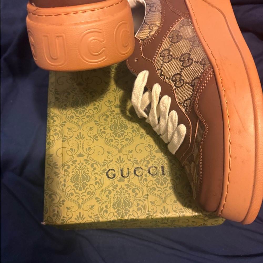 Gucci Orange Sole Sneakers